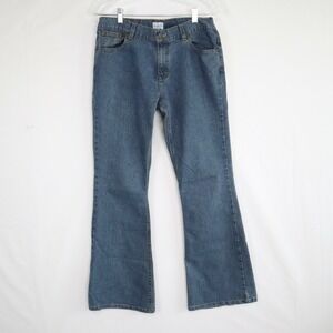 Calvin Klein Jeans Womens 11 Boot Cut Flare 5-Pocket Stretch Flex Denim Blue